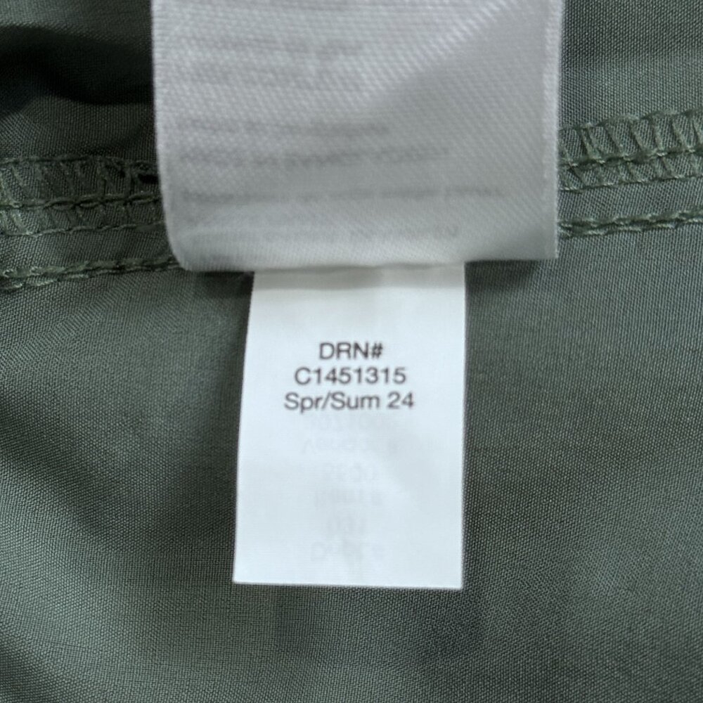 Eddie Bauer Womens Traveler Ankle Pants XL Green Lightweight Elastic Waist Hike - Picture 15 of 15